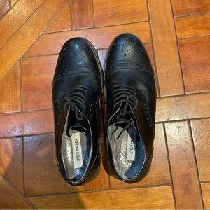 Steve madden Black Leather Oxford dress shoes
